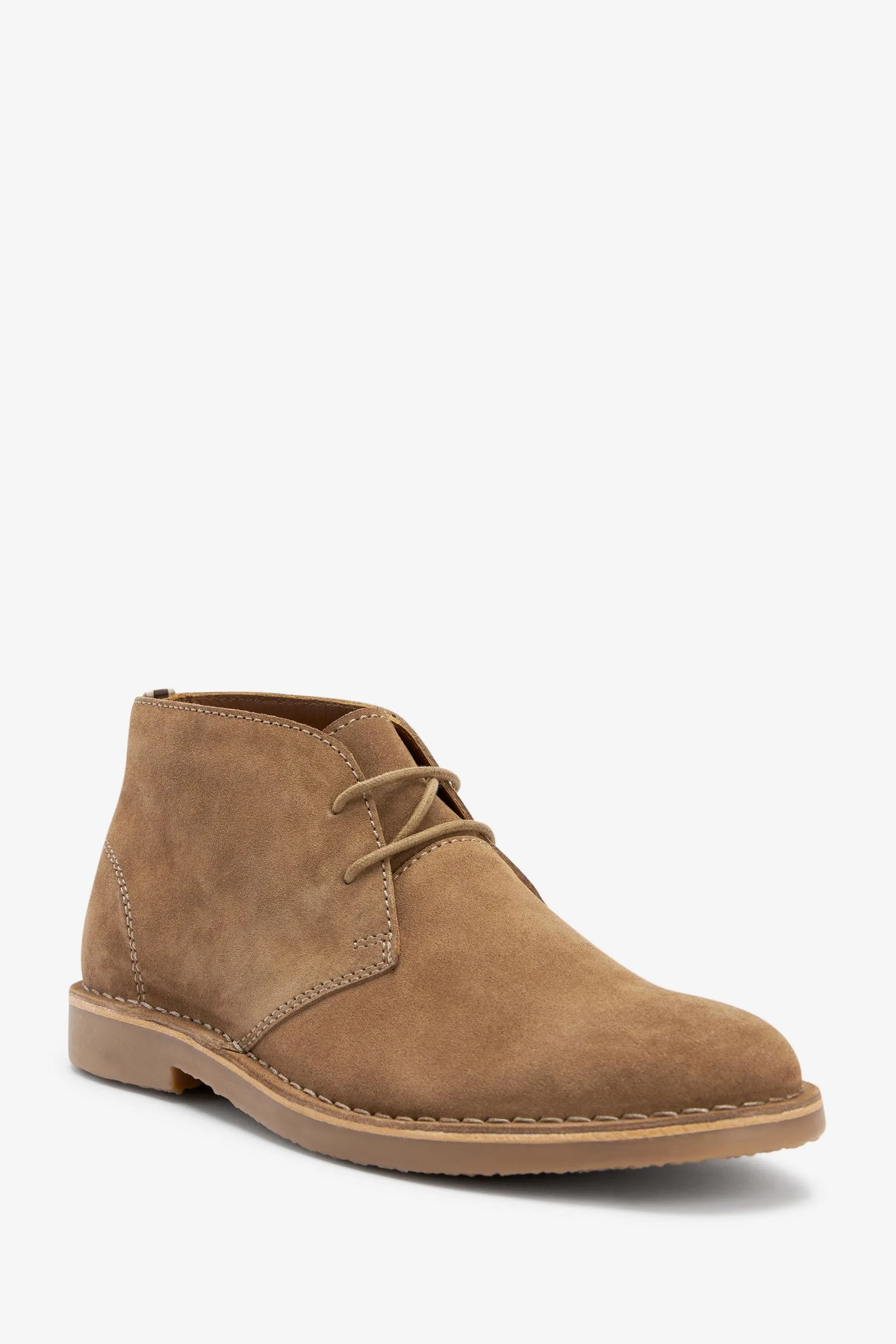 Stone Suede Desert Boots