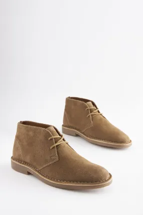 Stone Suede Desert Boots