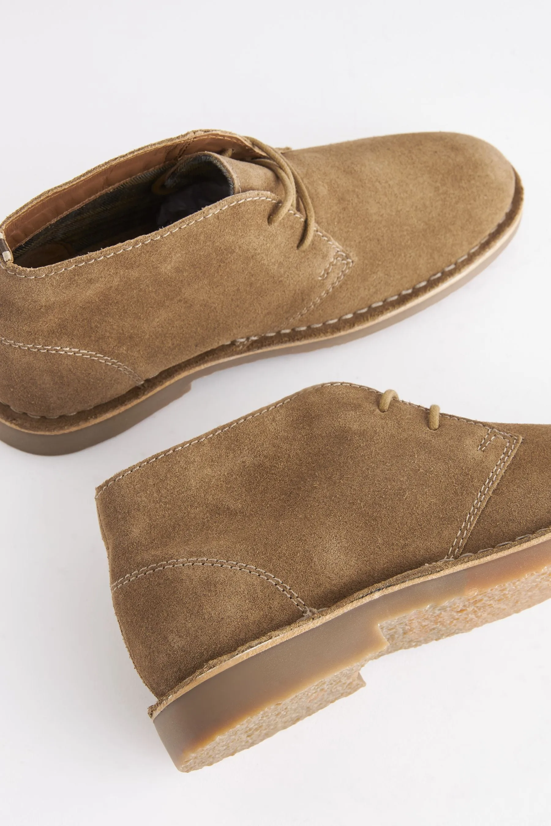 Stone Suede Desert Boots