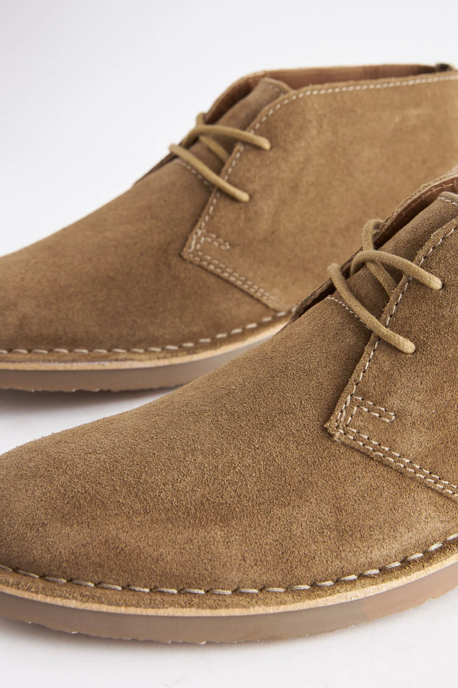 Stone Suede Desert Boots