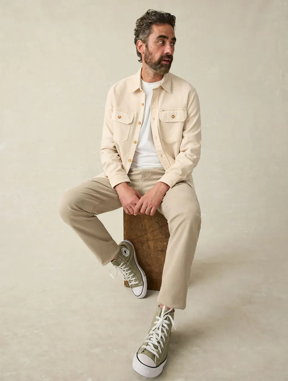 Sunwashed Shirt Jacket | Faherty