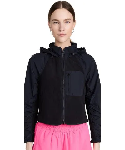 Sweaty Betty Venture Fleece Zip Through Jacket Black M