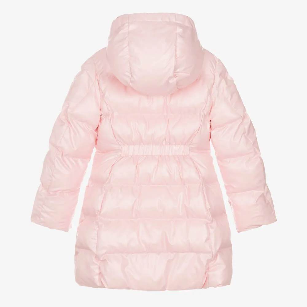 Teen Girls Pink Hooded Puffer Coat