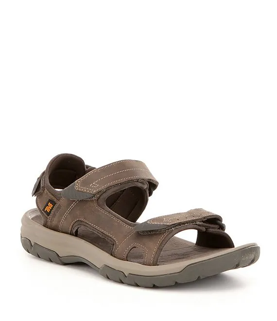 Teva Mens Langdon Waterproof Sandal- Walnut Leather