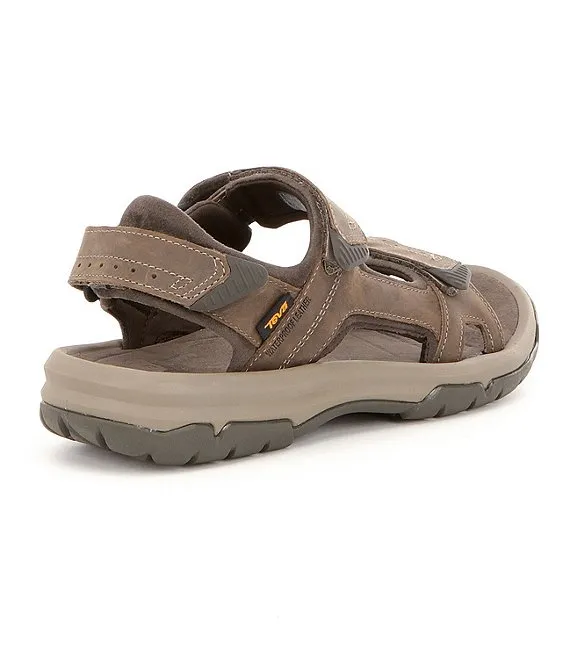 Teva Mens Langdon Waterproof Sandal- Walnut Leather