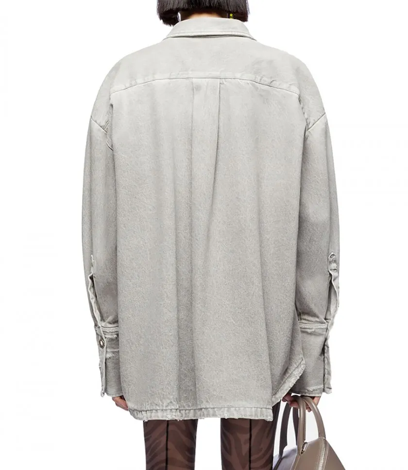 THE ATTICOSHORT COAT VINTAGE GREY