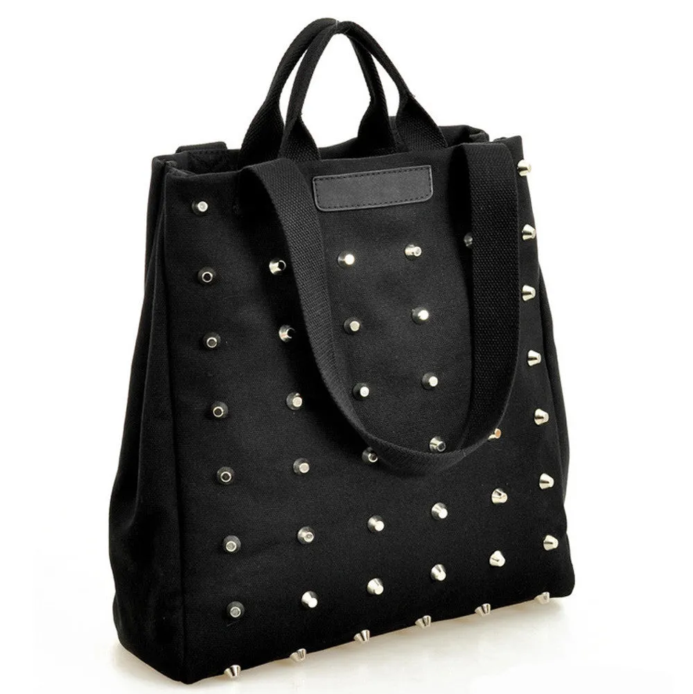 Tote Bags Handbags Women Famous s Designer Rivet Bag Retro Portable Shoulder Bag Canvas bag