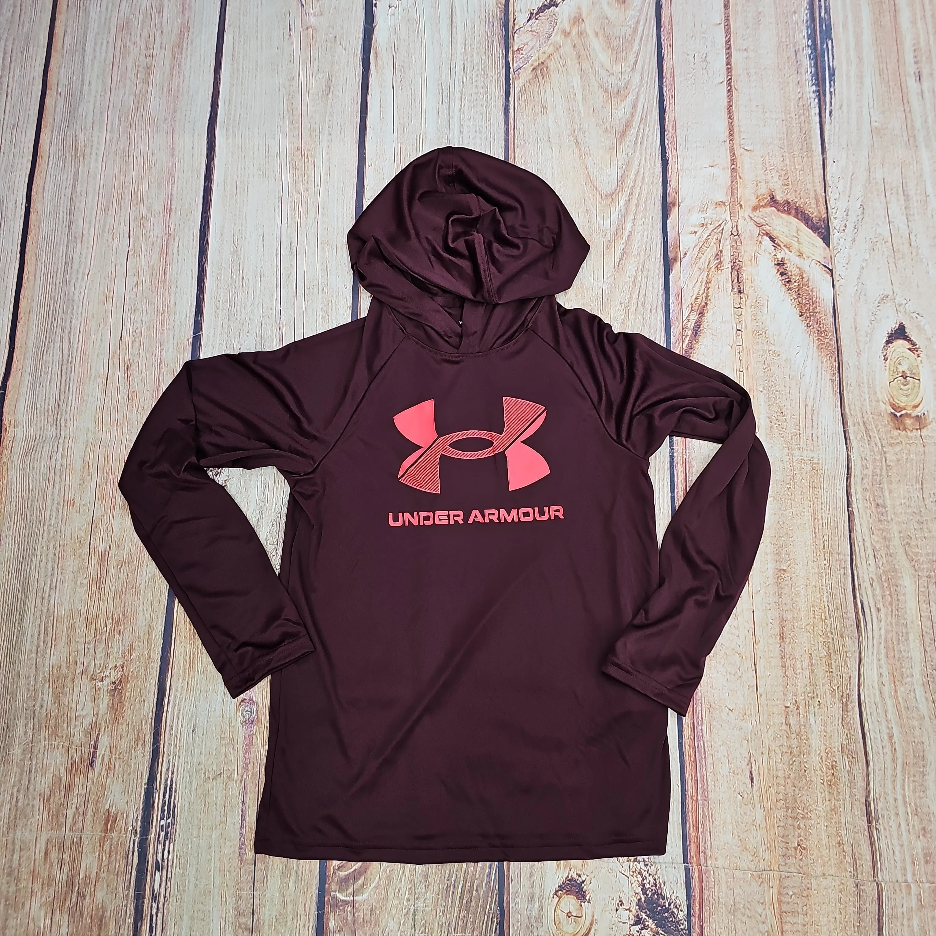 UA BOYS TECH BL HOODIE MRN 1366378