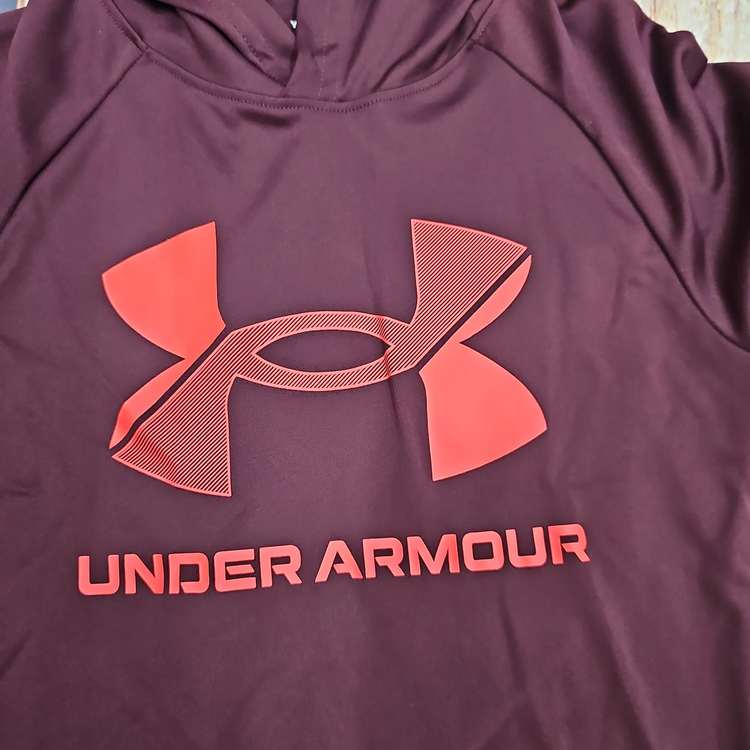 UA BOYS TECH BL HOODIE MRN 1366378