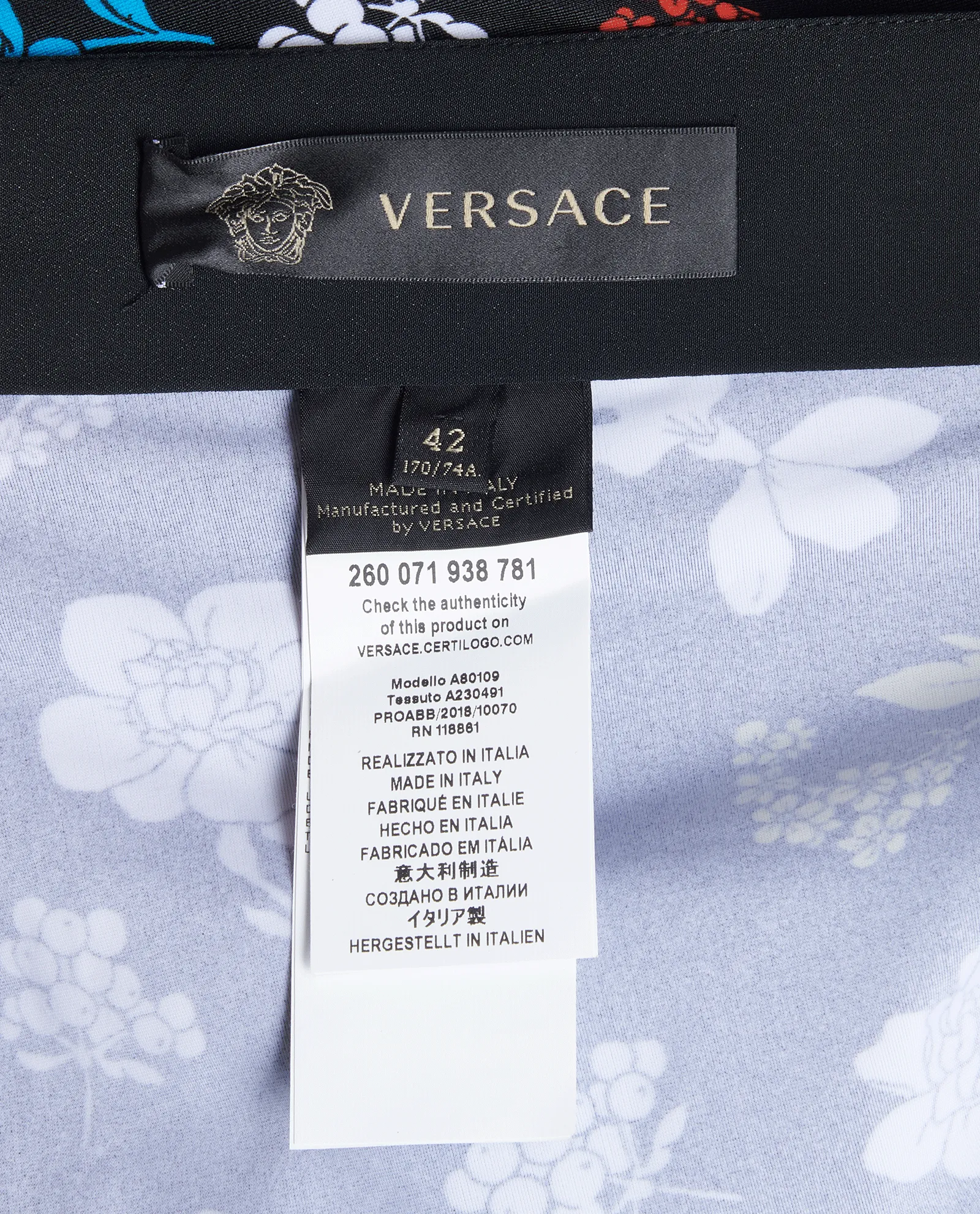 Versace Floral Leggings