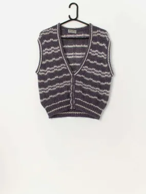 Vintage Jaeger handknitted sweater vest – Medium / Large