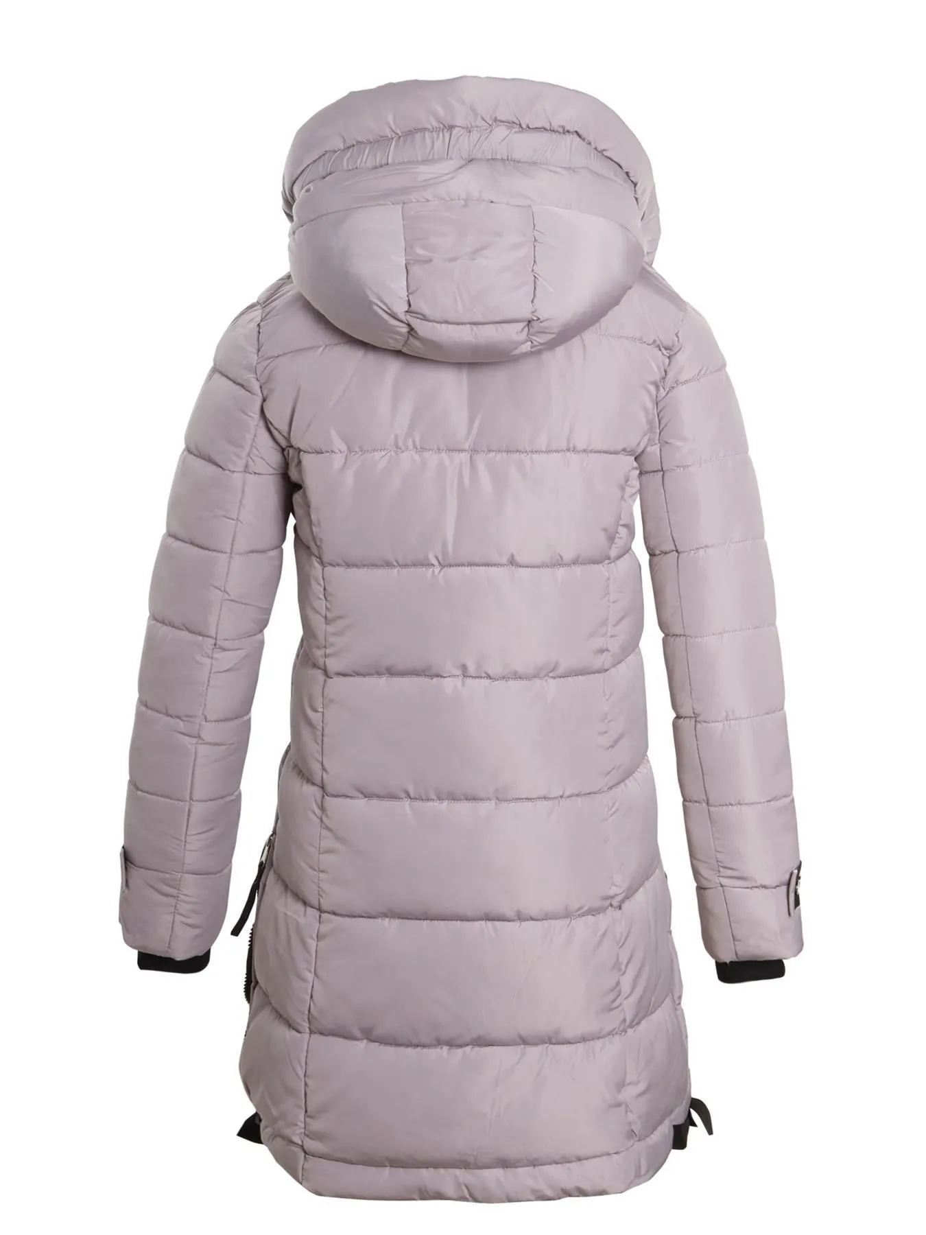 Winter Ski jacket with Zip Detail, Black, Pink, Grey, UK Sizes 8 to 16