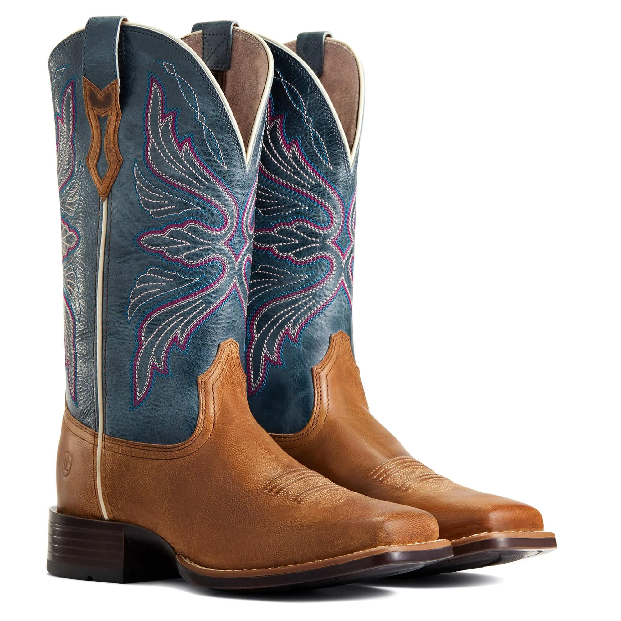 WOMAN'S  ARIAT EDGEWOOD WESTERN BOOTS |ALMOND BUFF | BABY BLUE EYES (10040349)