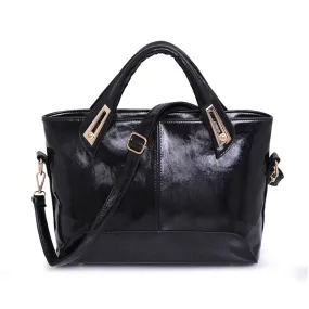 Women Bags Famous PU Leather Black Messenger Shoulder Large Tote Crossbody Bag Designer bolsos femenina