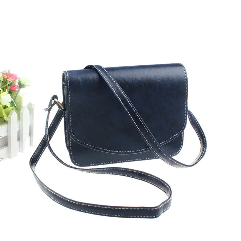 Women Small Hbag Retro Imitation Leather Flip Messenger Bag Korean Hbags Crossbody Bag Bolsas