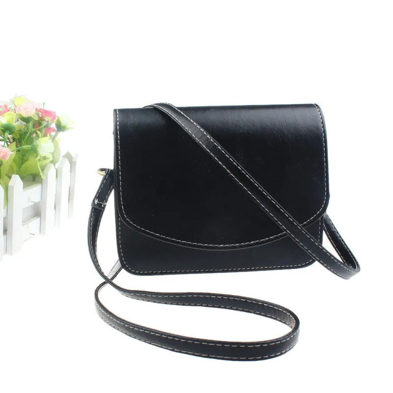 Women Small Hbag Retro Imitation Leather Flip Messenger Bag Korean Hbags Crossbody Bag Bolsas