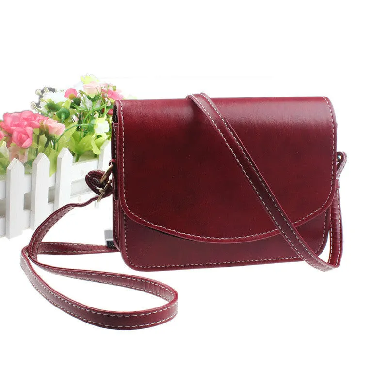 Women Small Hbag Retro Imitation Leather Flip Messenger Bag Korean Hbags Crossbody Bag Bolsas