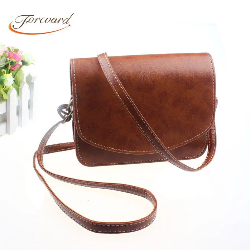 Women Small Hbag Retro Imitation Leather Flip Messenger Bag Korean Hbags Crossbody Bag Bolsas