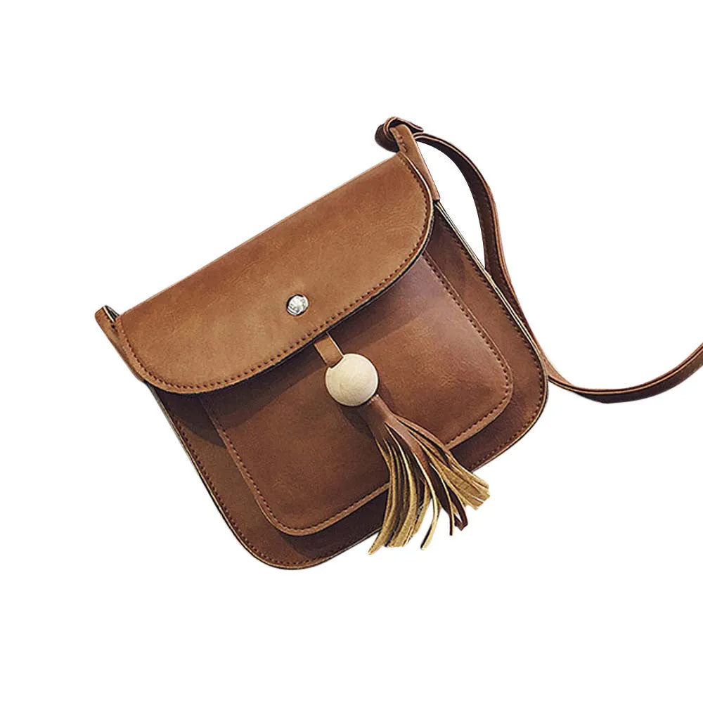 women's hbags Leather Tassels women messenger bags ladies Shoulder bag crossbody bag bolsa mujer