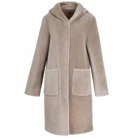 Women's taupe wool coat oakwood 63747