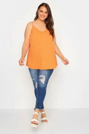 YOURS Curve Orange Cami Vest Top