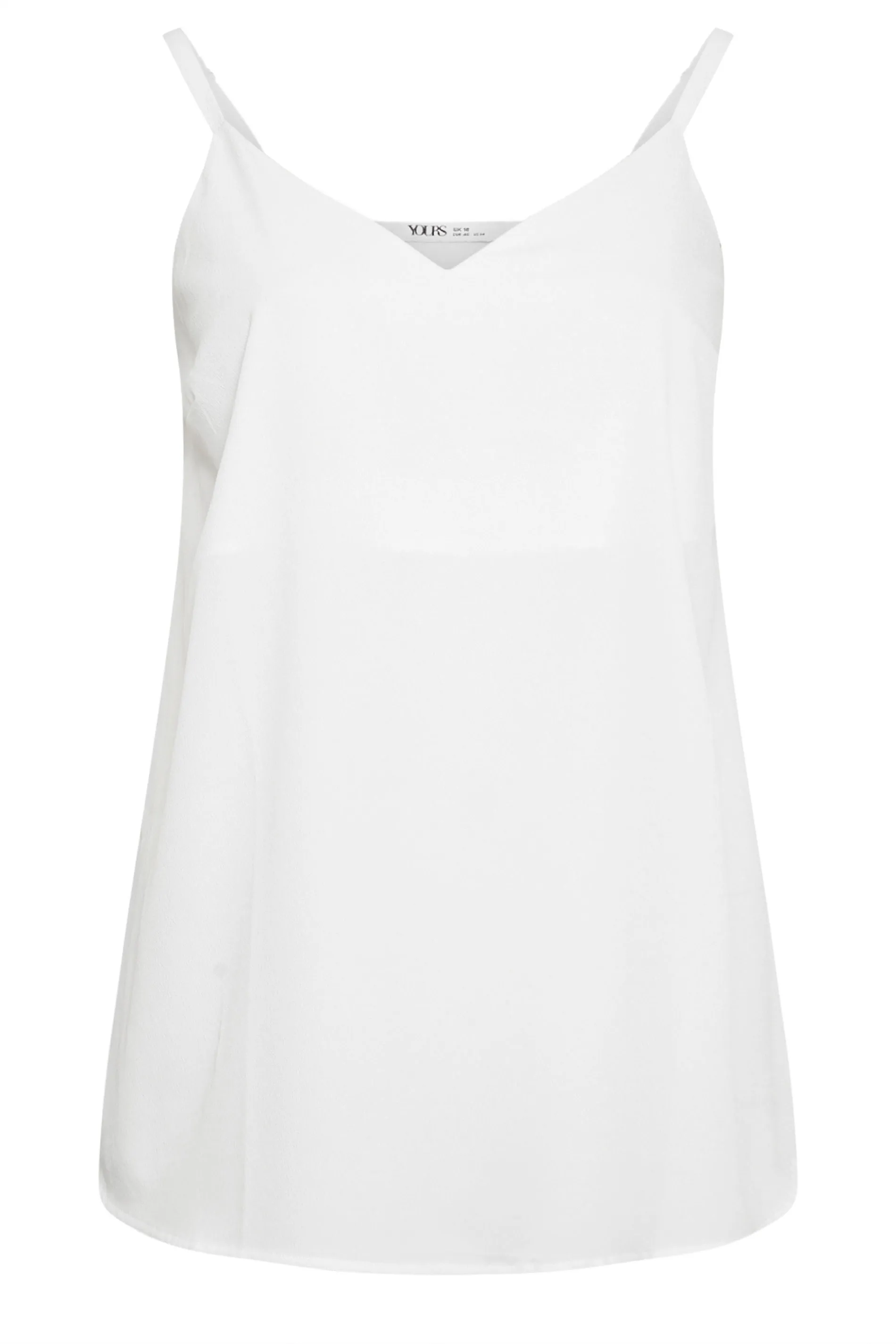 YOURS Curve White Cami Vest Top