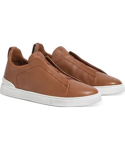 Zegna Men's Triple Stitch Secondskin Sneakers